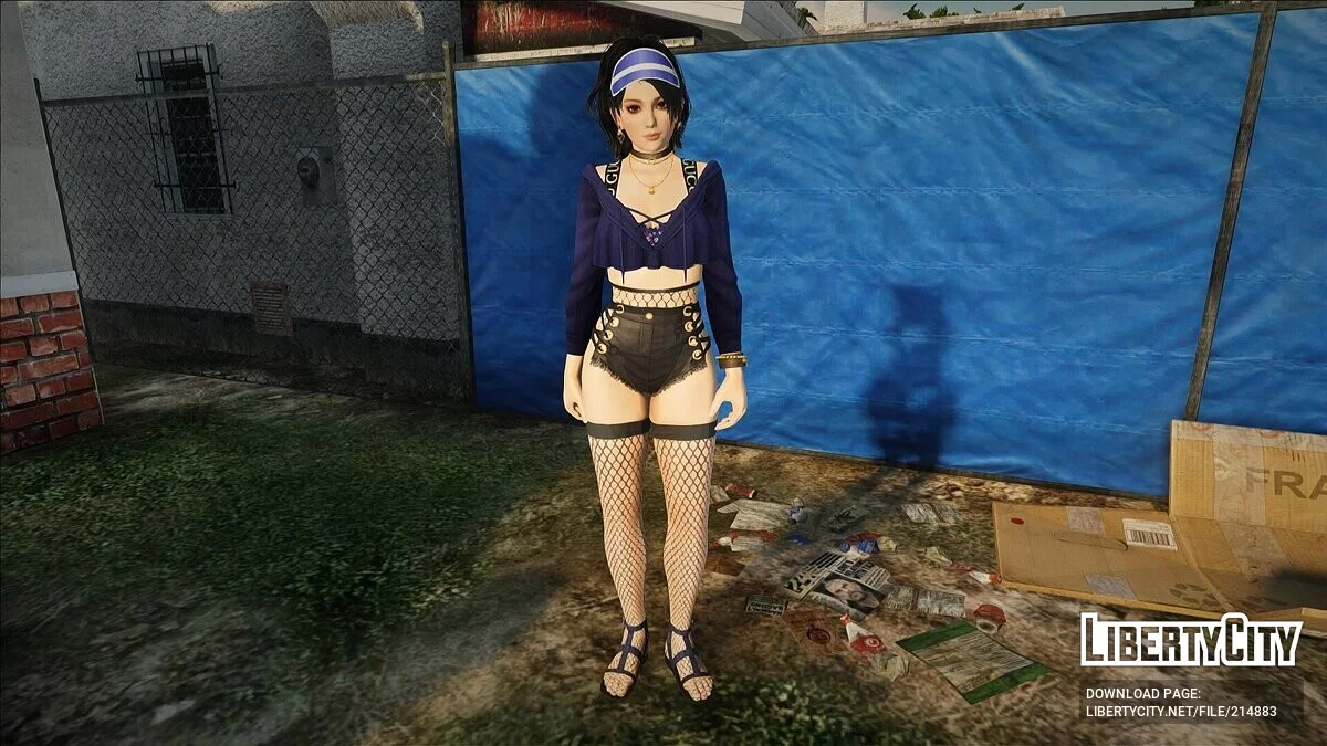 Момиджи из DOAXVV в наряде Гуччи (Rollable Hoodie) / جي تي إيه سان أندرياس