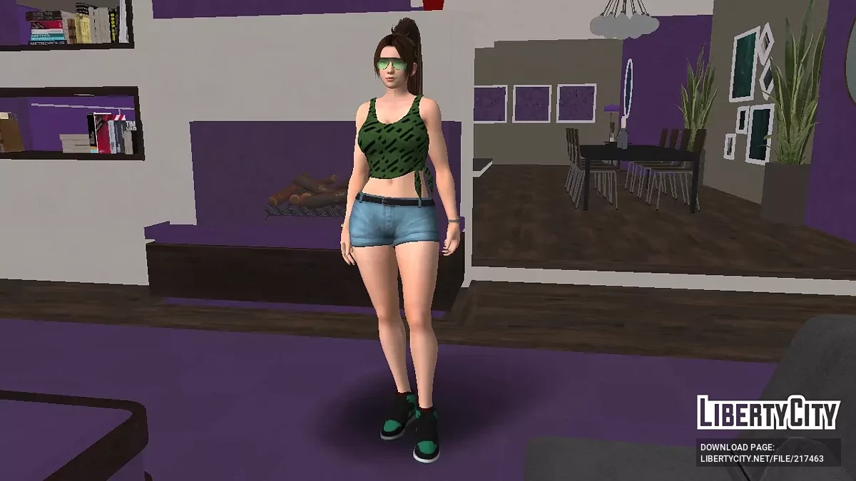 Mai Shiranui Dalam Kostum Gengster / GTA San Andreas