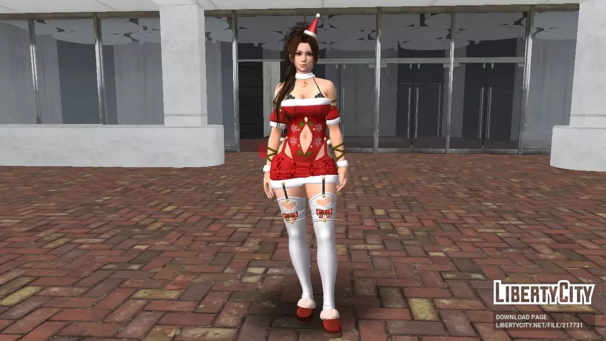 Mai Shiranui in an original Christmas costume / GTA San Andreas