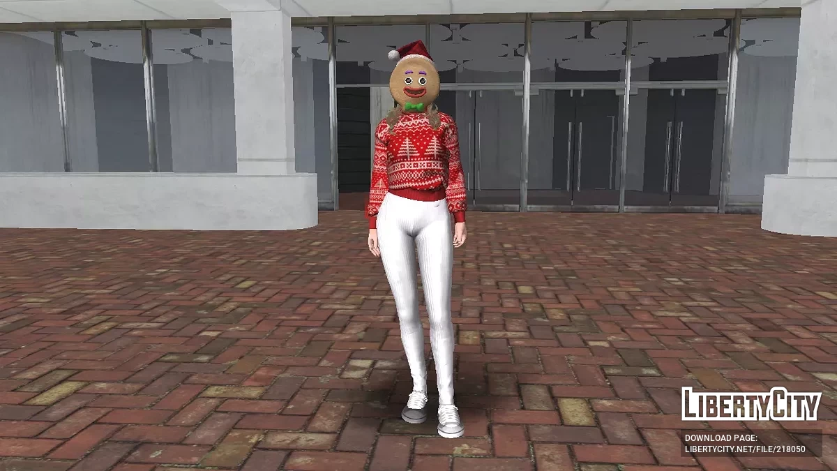 DOAXVV Моніка у різдвяному светрі та легінсах / GTA San Andreas