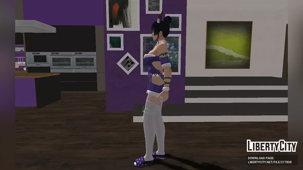 Nyoutengu in a cool New Year's costume / GTA San Andreas
