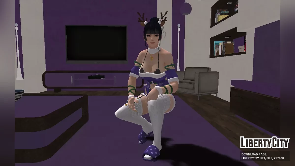 Nyoutengu in a cool New Year's costume / GTA San Andreas