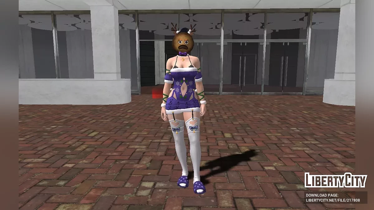 Nyoutengu in a cool New Year's costume / GTA San Andreas