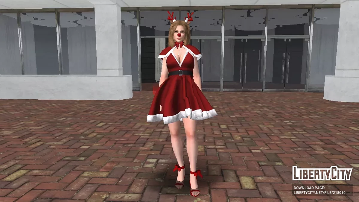 Tina Armstrong in Christmas attire / GTA San Andreas