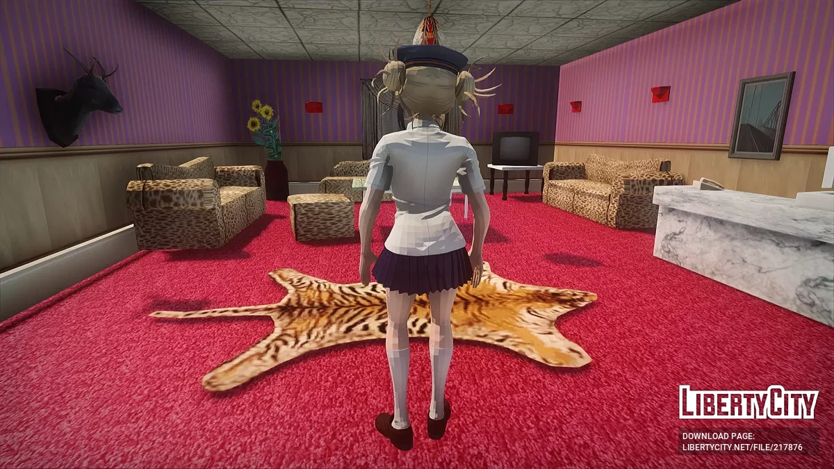 Himiko Toga in der Wacheuniform von Boku no Hero / GTA San Andreas
