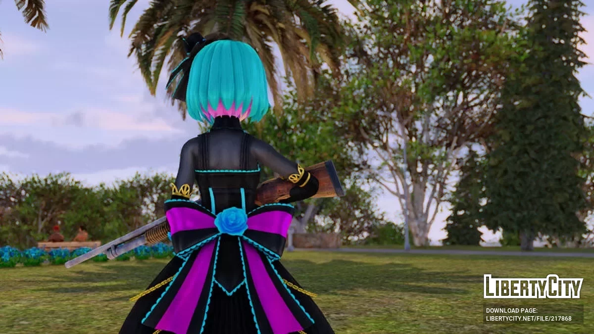 PDFT Hatsune Miku Elegant Night + Animated Face / جي تي إيه سان أندرياس