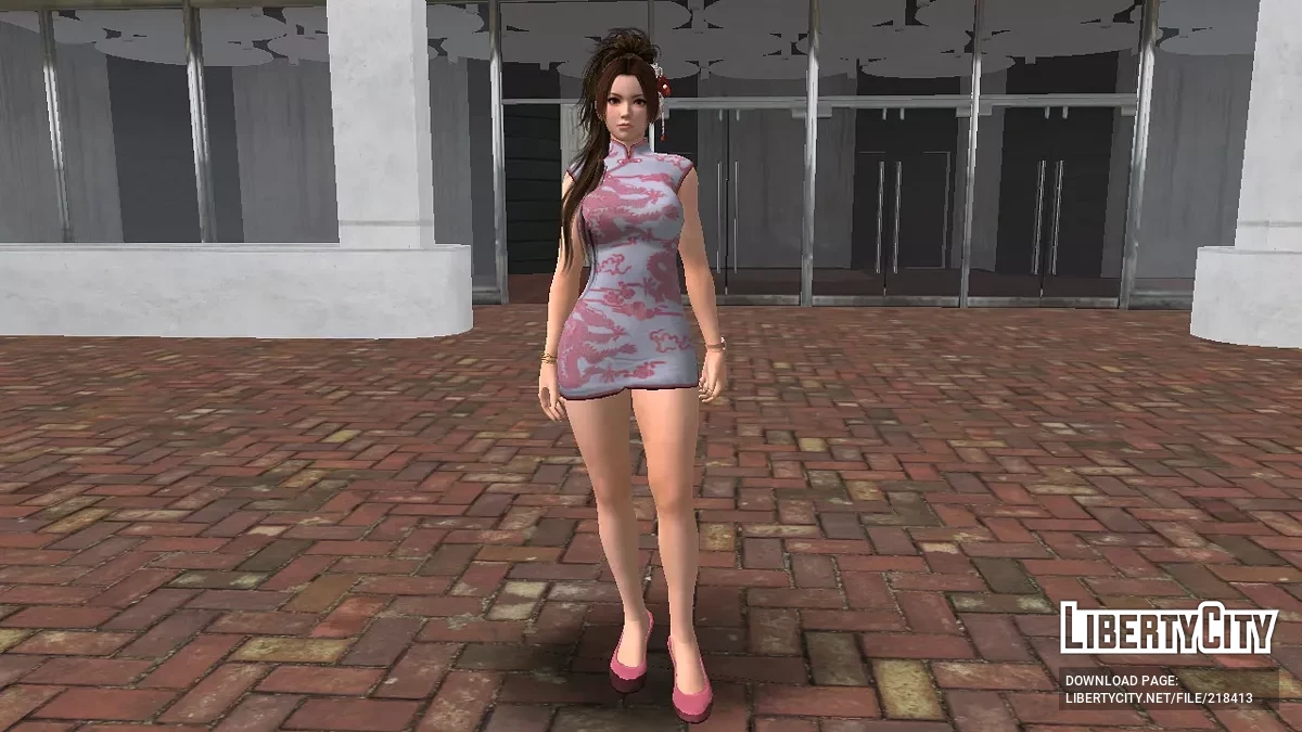 Vestido Qipao de Diseño Japonés / GTA San Andreas