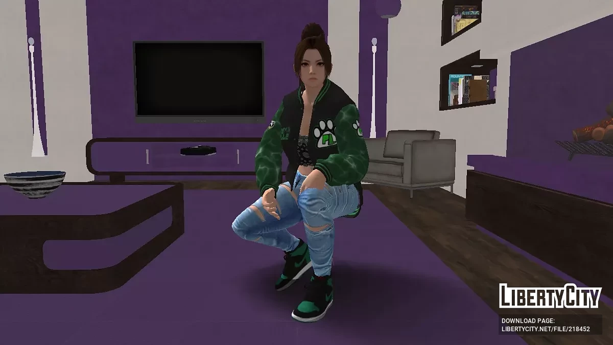Mai Shiranui 穿着 PL 品牌服装 / GTA San Andreas