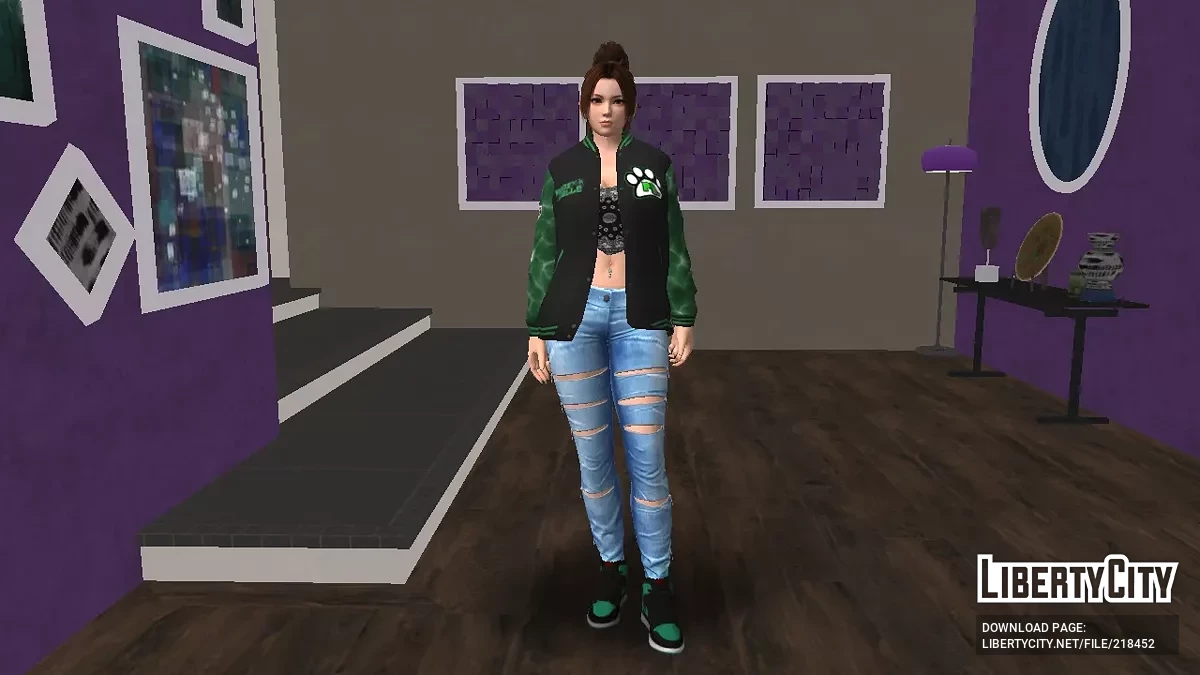 Mai Shiranui 穿着 PL 品牌服装 / GTA San Andreas