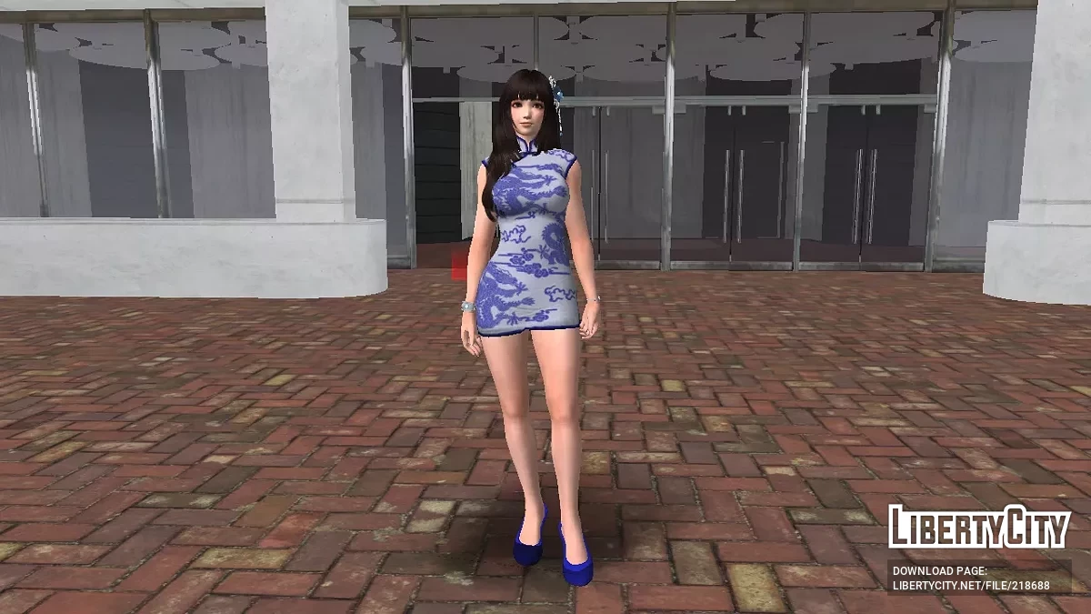 DOA Naotora Li com vestido Qipao de designer japonês / GTA San Andreas