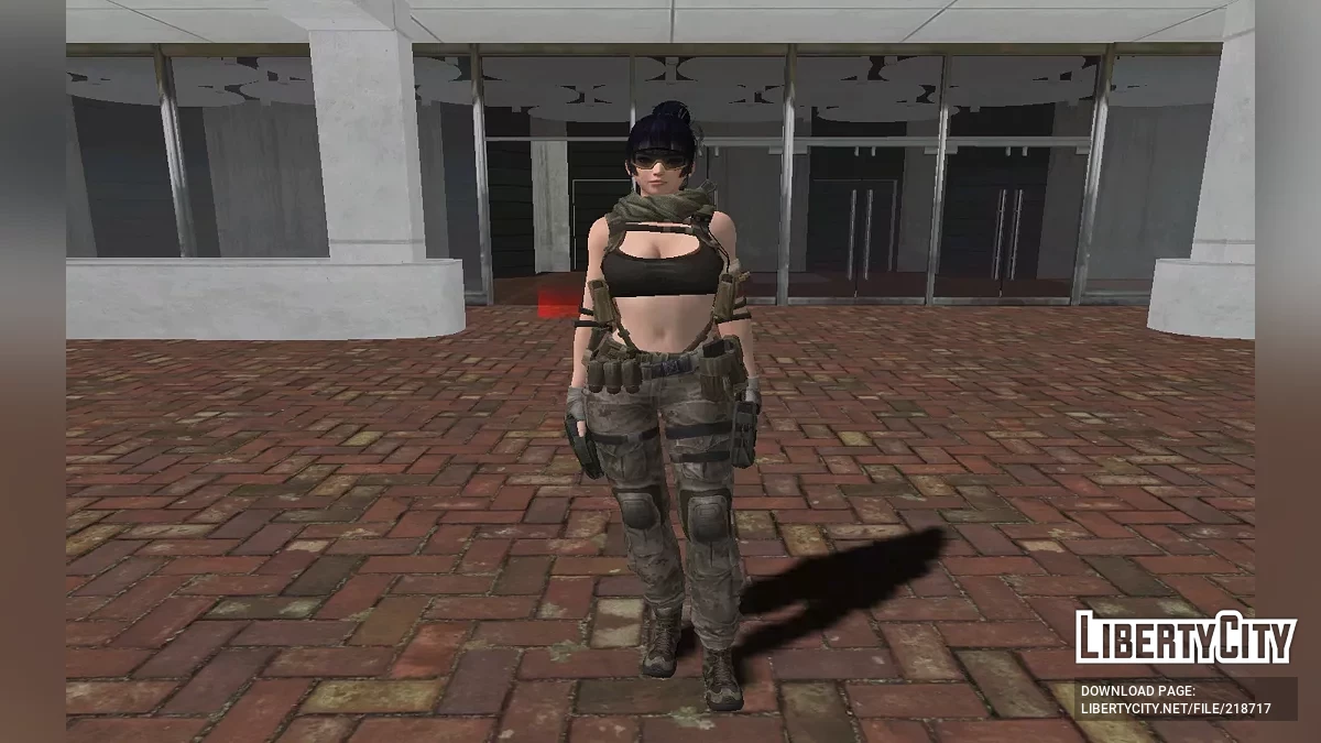 DOA Nyotengu – Kamuflaj kıyafetleri ve silahlarla / GTA San Andreas