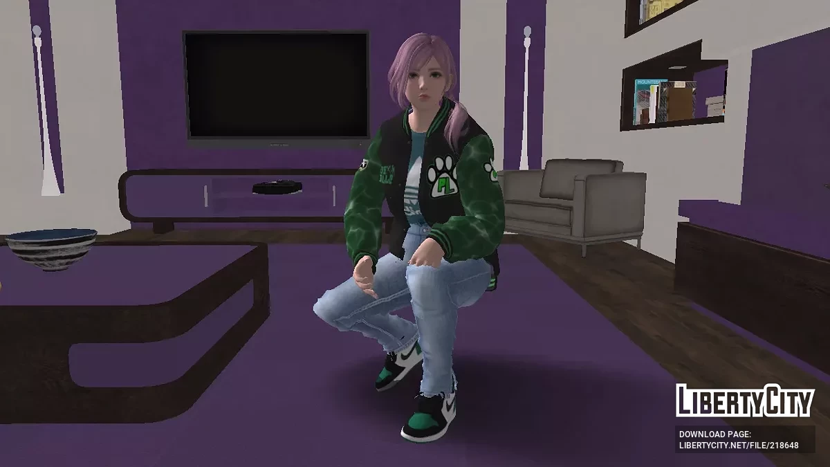 Eliza in a PL brand outfit / GTA San Andreas