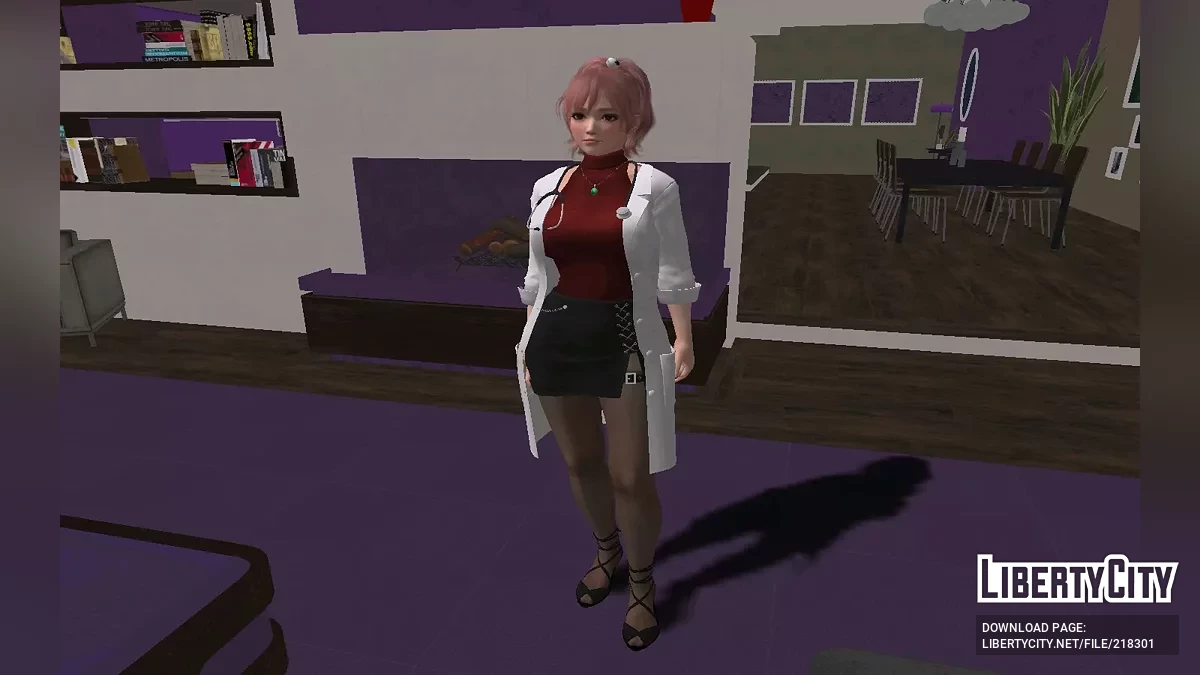 DOAXVV Honoka متنكرة في زي ممرضة فينوس / جي تي إيه سان أندرياس