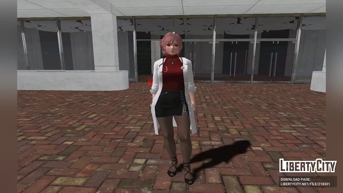 DOAXVV Honoka متنكرة في زي ممرضة فينوس / جي تي إيه سان أندرياس