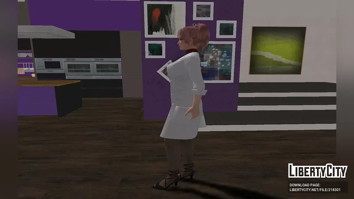 DOAXVV Honoka متنكرة في زي ممرضة فينوس / جي تي إيه سان أندرياس