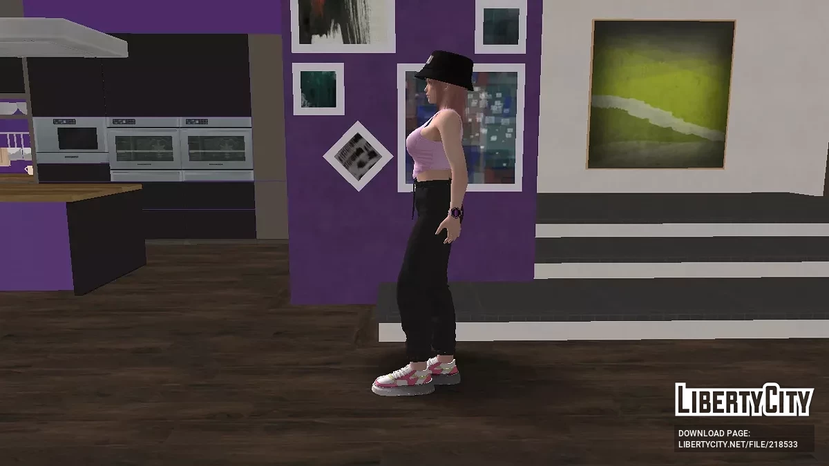 DOAXVV Honoka Chapeau de pêcheur et tenue de sport / GTA San Andreas