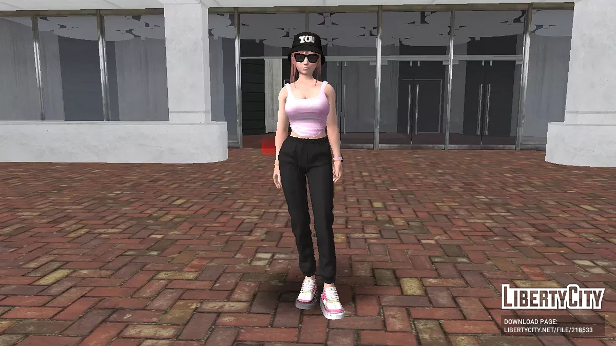 DOAXVV Honoka Chapeau de pêcheur et tenue de sport / GTA San Andreas