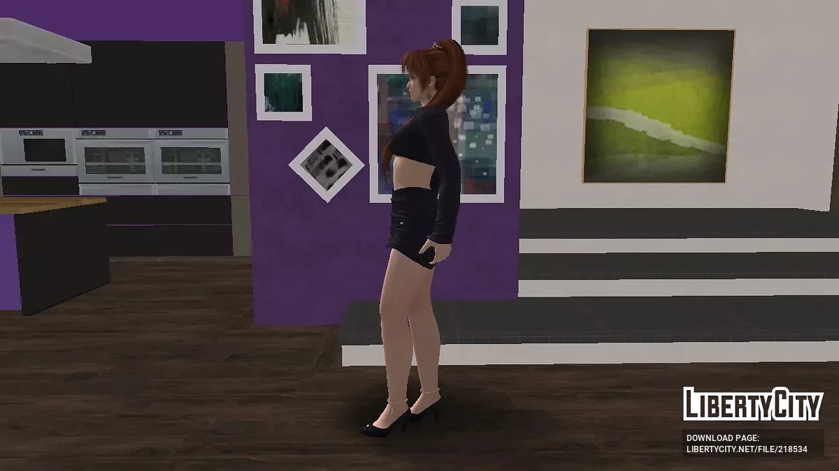 DOAXVV Kasumi in a sexy and provocative dress set / GTA San Andreas