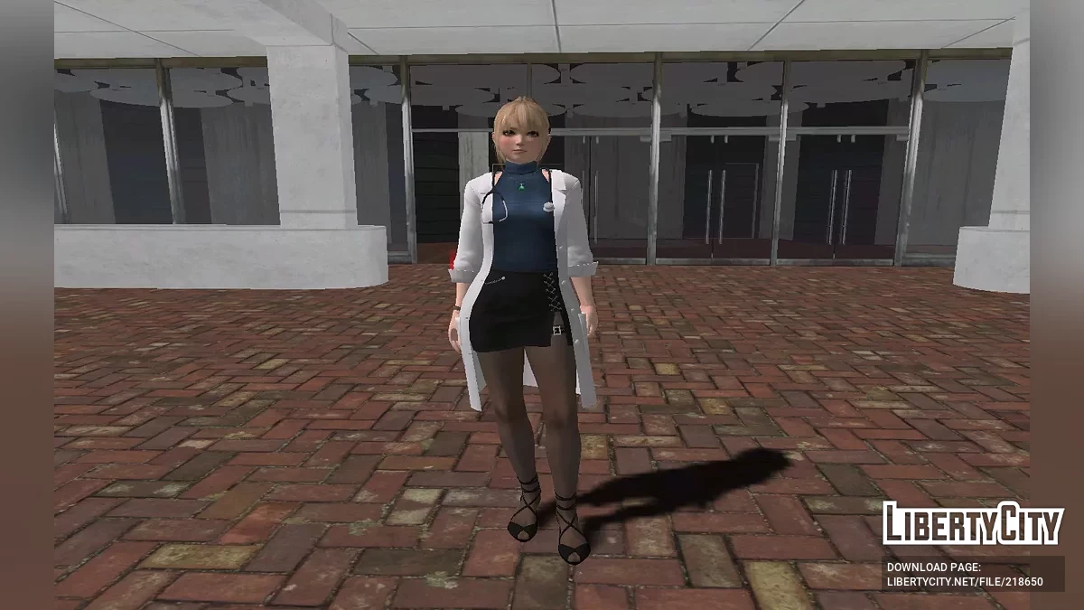 Marie Rose in a doctor's outfit / GTA San Andreas