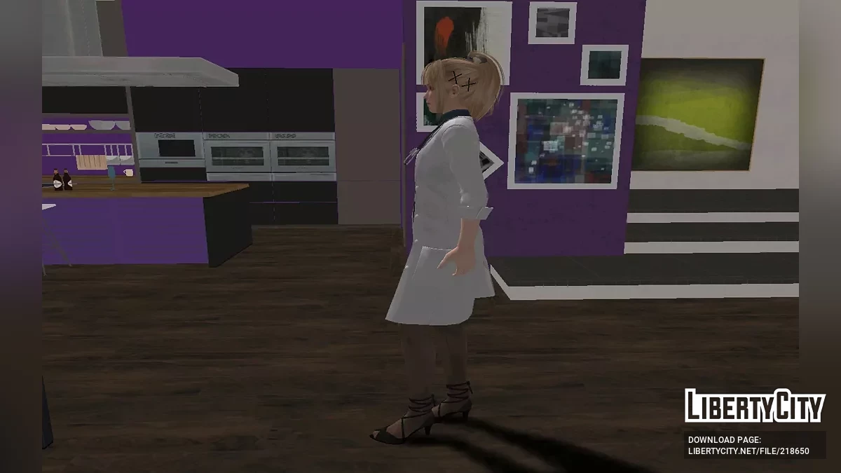 Marie Rose in a doctor's outfit / GTA San Andreas