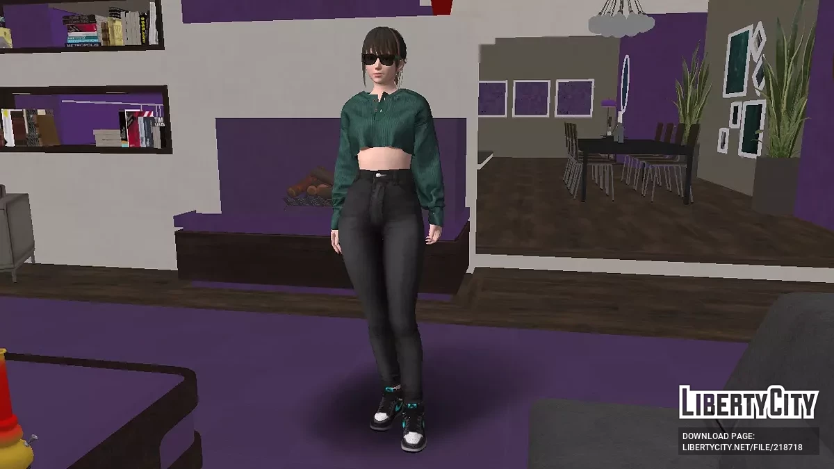 DOAXVV Nanami High Waist Comfortable Jeans / GTA San Andreas