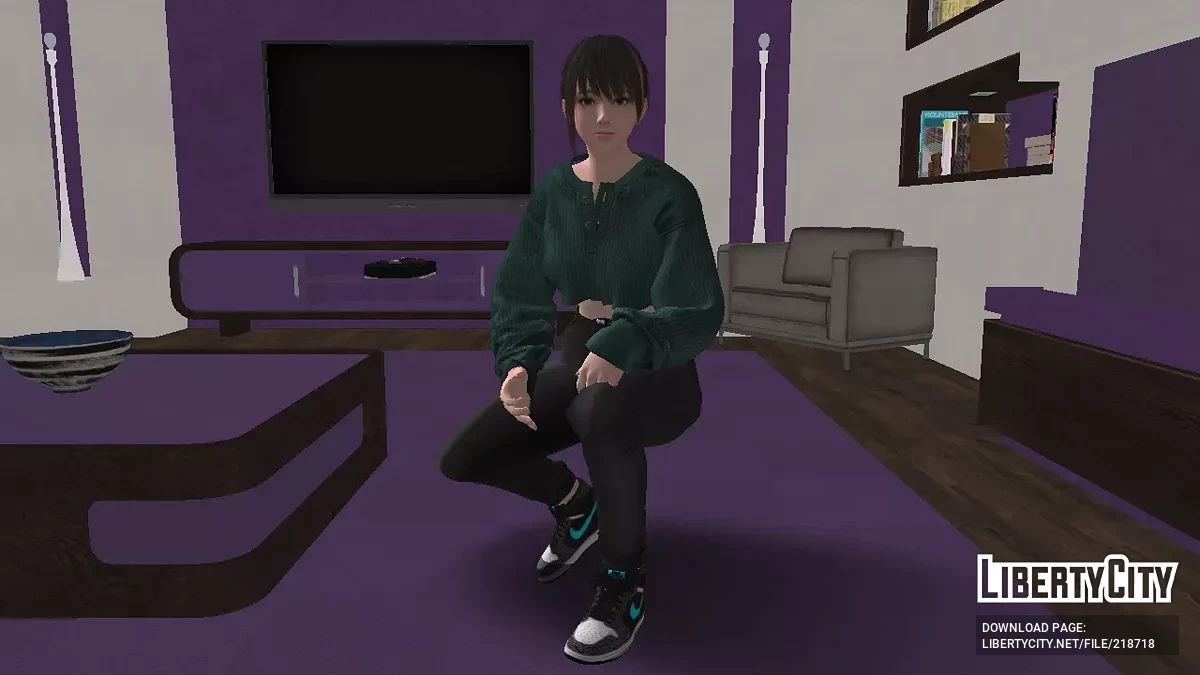 DOAXVV Nanami High Waist Comfortable Jeans / GTA San Andreas