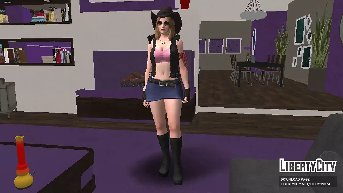 (DOAXVV) Tina Armstrong in Texas cowgirl clothes / GTA San Andreas