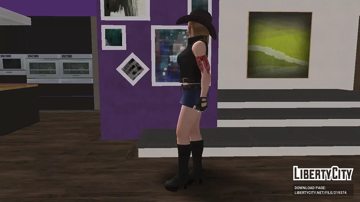 (DOAXVV) Tina Armstrong in Texas cowgirl clothes / GTA San Andreas