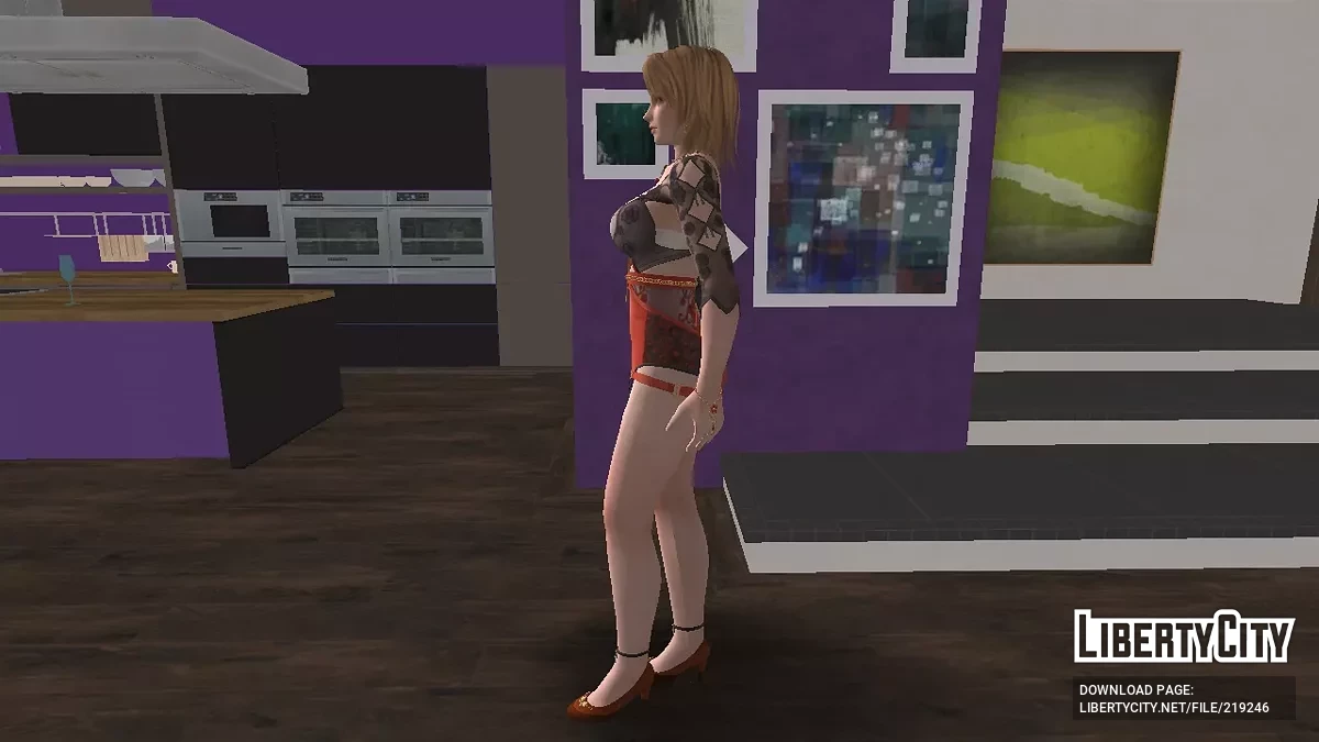 Tina Armstrong in einem einzigartigen Kostüm / GTA San Andreas