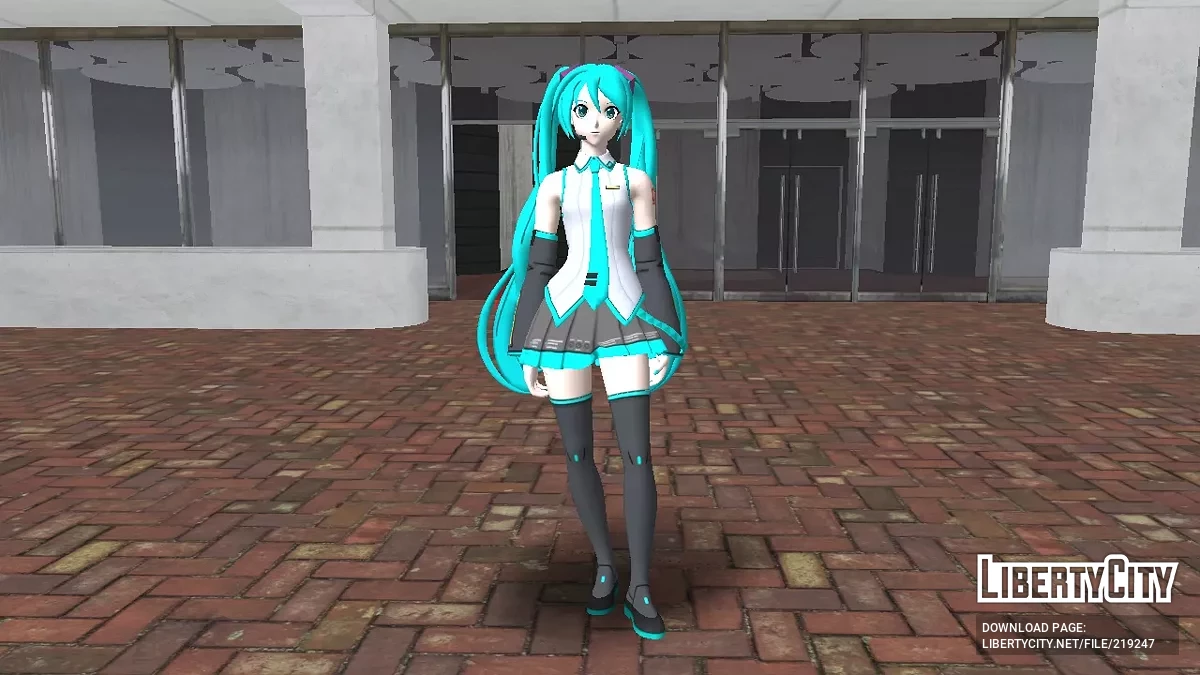 Skin Hatsune Miku de Fortnite / GTA San Andreas