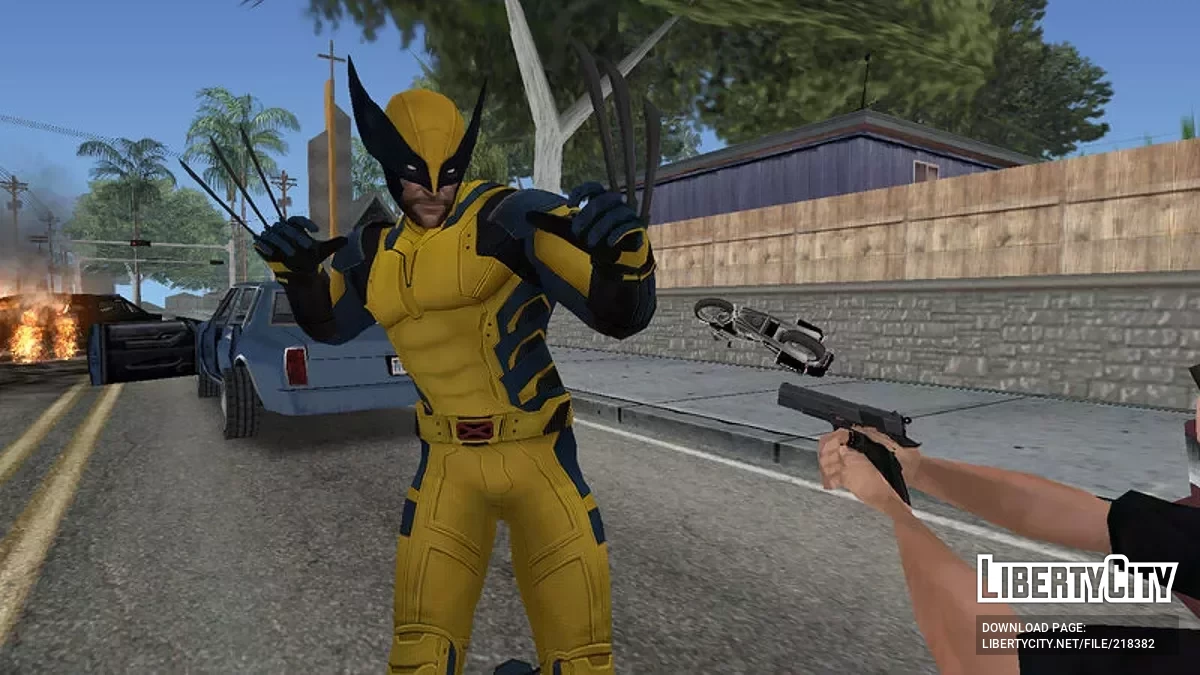 Wolverine from Marvel: Future Fight / GTA San Andreas