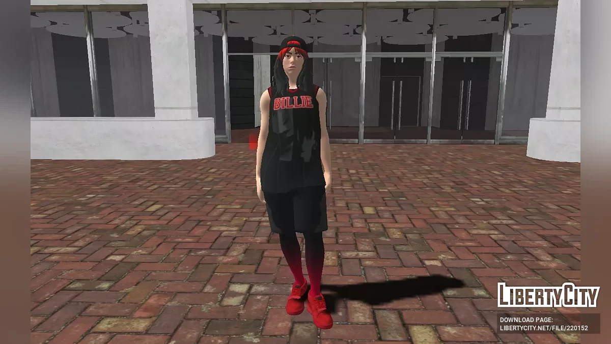 Billie Eilish (Black & Red Edition) de Fortnite / GTA San Andreas