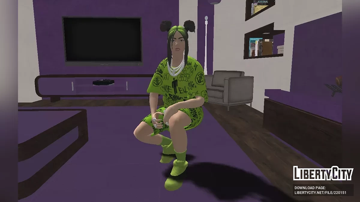 Billie Eilish from Fortnite / جي تي إيه سان أندرياس