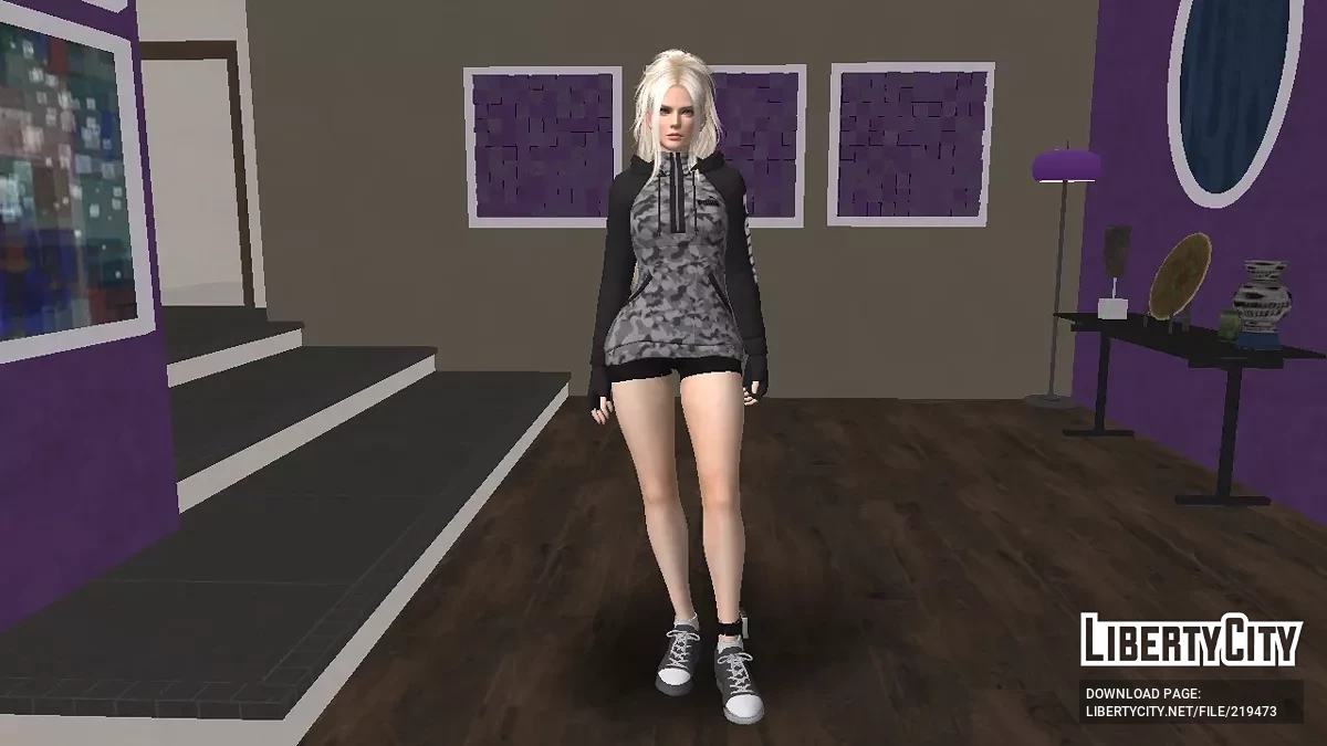 Christie avec des vêtements Puma Sports Exercise / GTA San Andreas