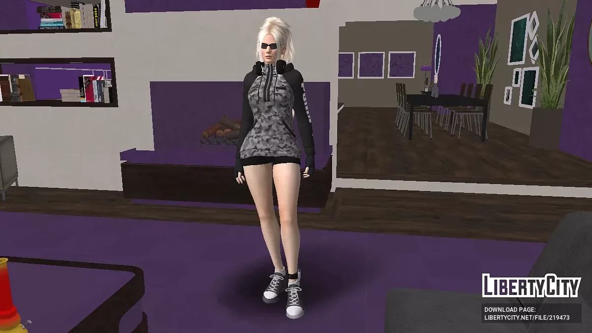 Christie avec des vêtements Puma Sports Exercise / GTA San Andreas