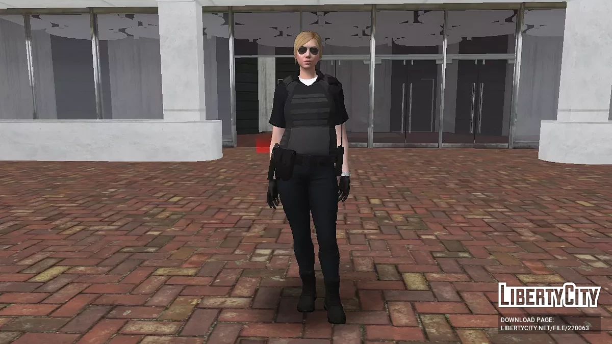 Blonde Policewoman Skin from GTA Online / GTA San Andreas