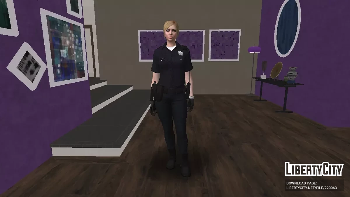 Blonde Policewoman Skin from GTA Online / GTA San Andreas