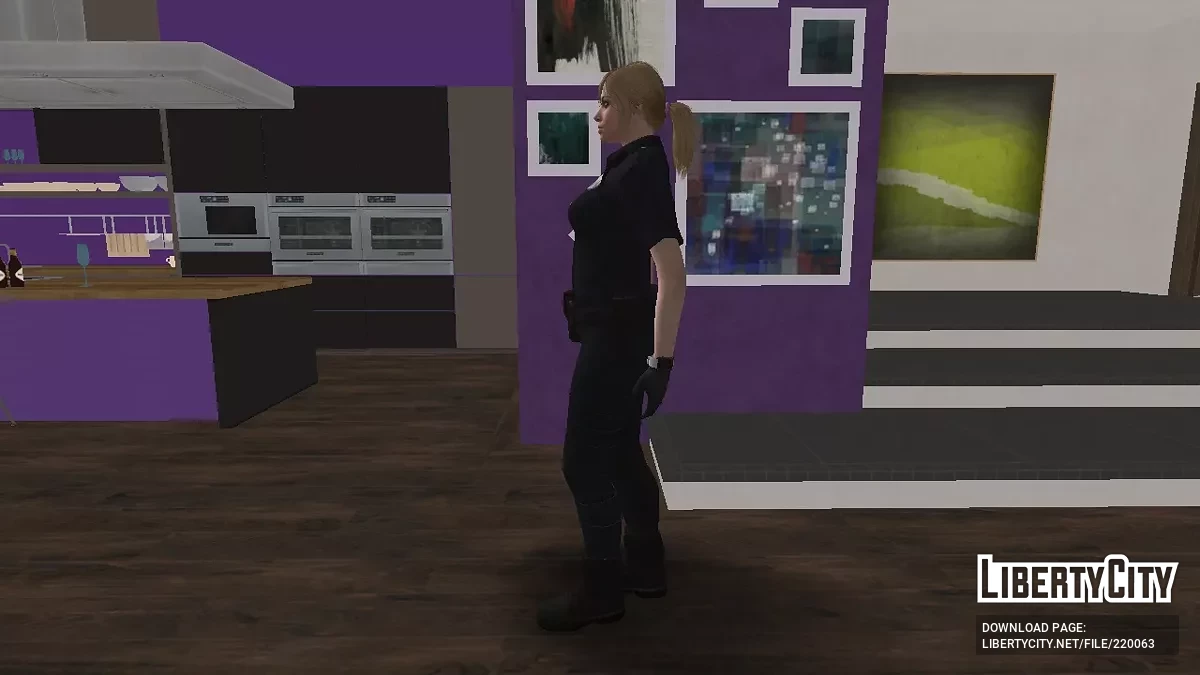 Blonde Policewoman Skin from GTA Online / GTA San Andreas