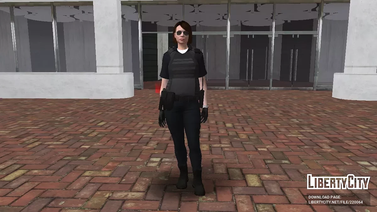 Gadis dengan Seragam Polisi dari GTA Online / GTA San Andreas