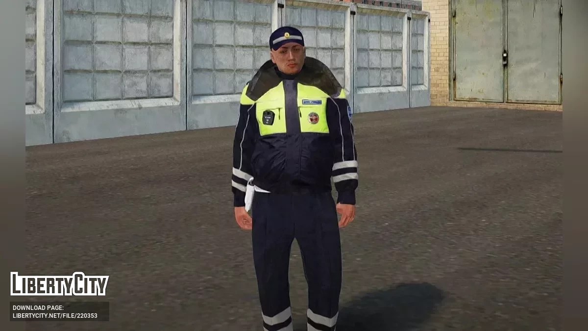 Traffic police inspector in a demi-season jacket (Spring/Autumn) / GTA San Andreas