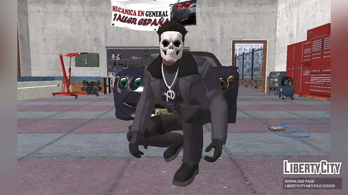 Skin The Weeknd en mode tactique de la version Fortnite / GTA San Andreas