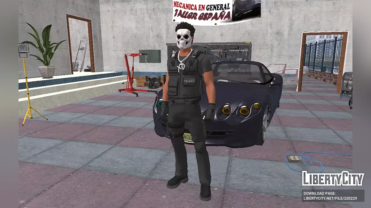 Skin The Weeknd en mode tactique de la version Fortnite / GTA San Andreas