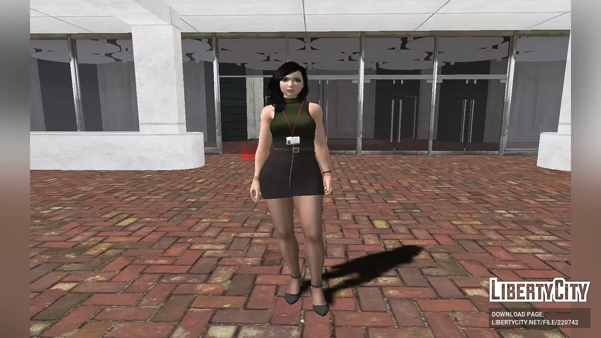 Tifa Lockhart de Final Fantasy VII em Roupa de Escritório / GTA San Andreas
