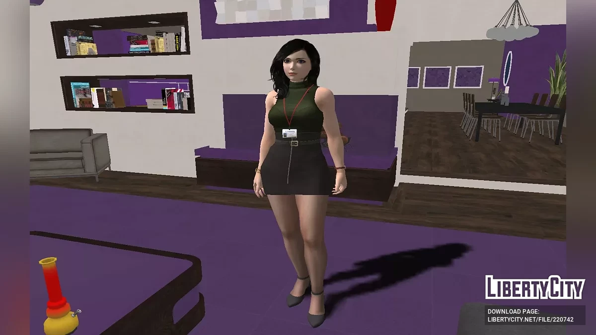 Tifa Lockhart de Final Fantasy VII em Roupa de Escritório / GTA San Andreas
