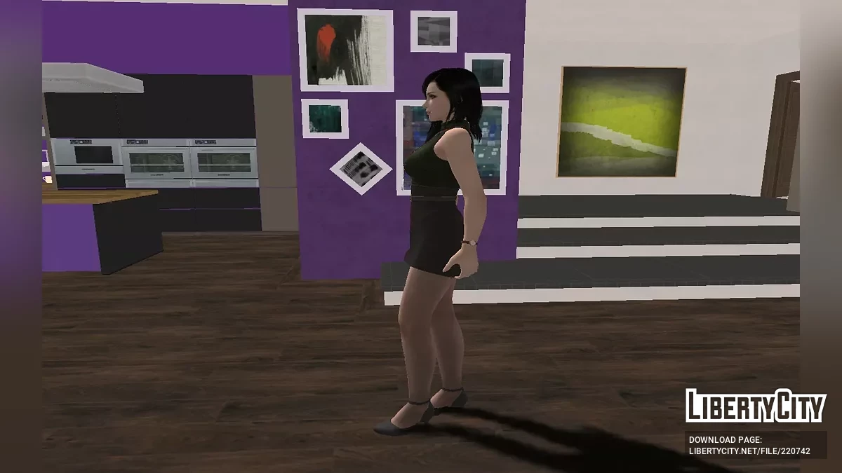 Tifa Lockhart de Final Fantasy VII em Roupa de Escritório / GTA San Andreas