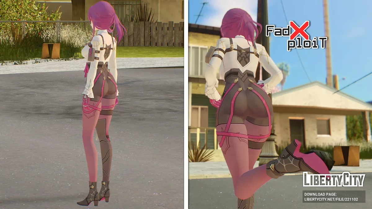 Kafka 2 from Honkai: Star Rail / GTA San Andreas