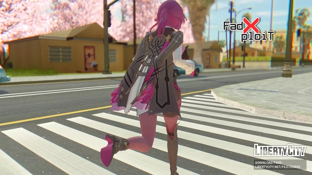 Kafka from Honkai: Star Rail / GTA San Andreas