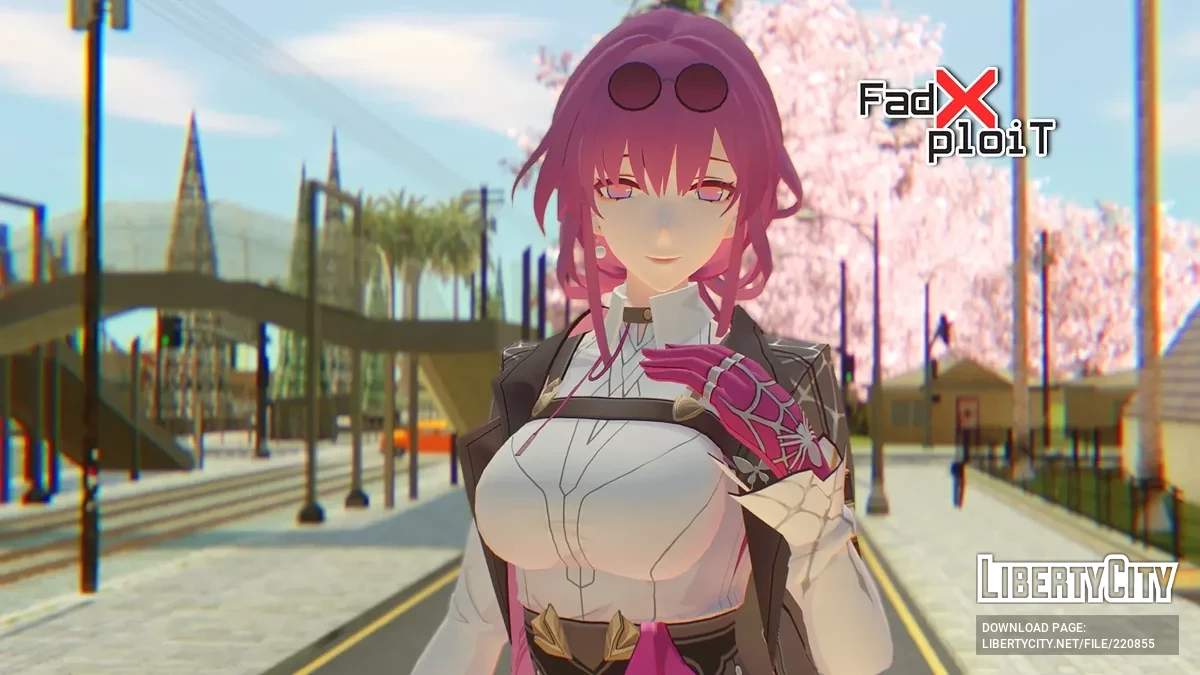 Kafka from Honkai: Star Rail / GTA San Andreas
