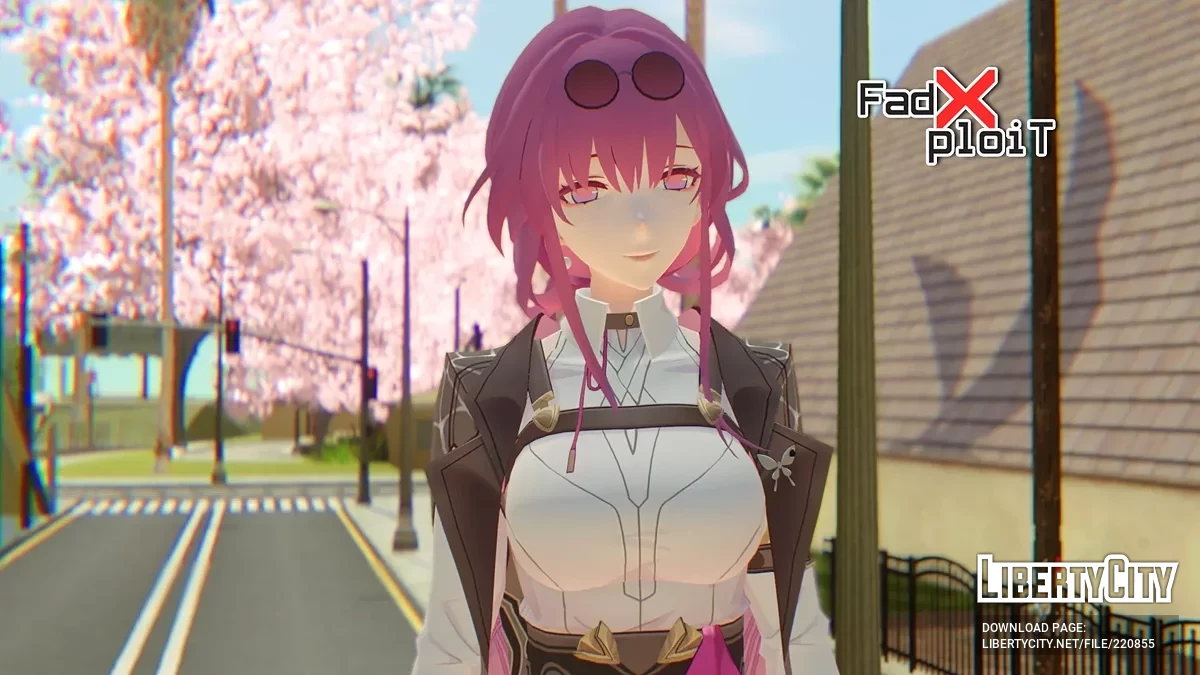 Kafka from Honkai: Star Rail / GTA San Andreas