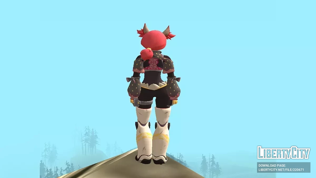 Kimiko Five-Tails from Fortnite / GTA San Andreas